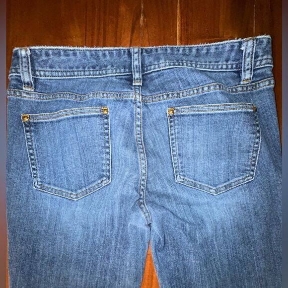 Tory Burch Straight Leg Blue Jeans with spike studding embellishments - Picture 3 of 9